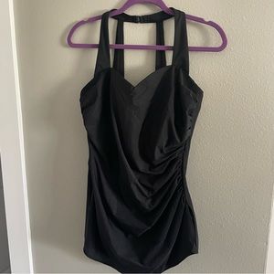 COPY - Lands End Swim Black One Piece 18 Plus